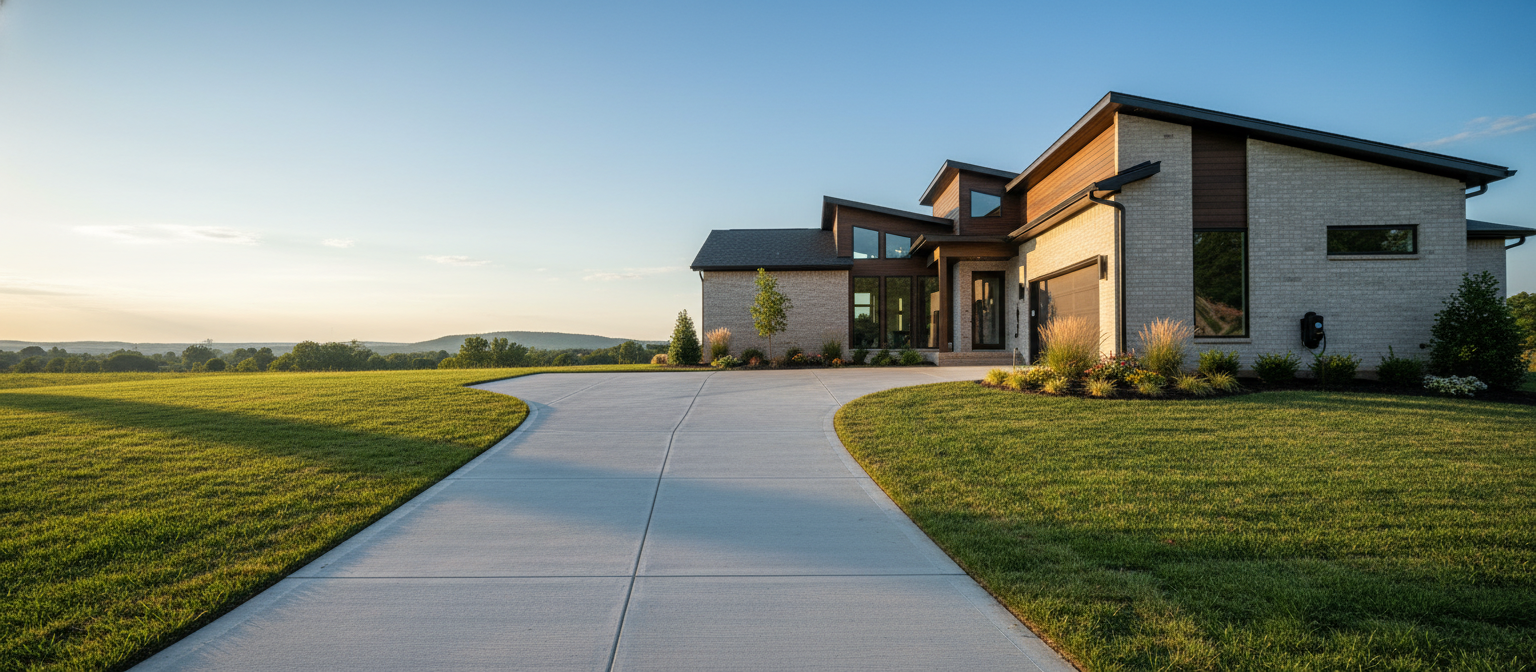Complete concrete driveway replacement in Nashville, TN